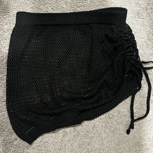 SHEIN Black Bubble Mini Swim Coverup